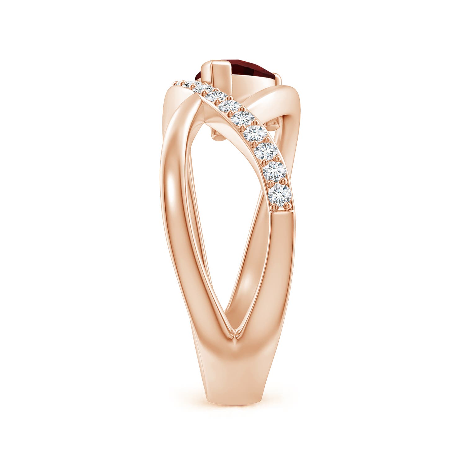 AAA - Garnet / 1.07 CT / 14 KT Rose Gold