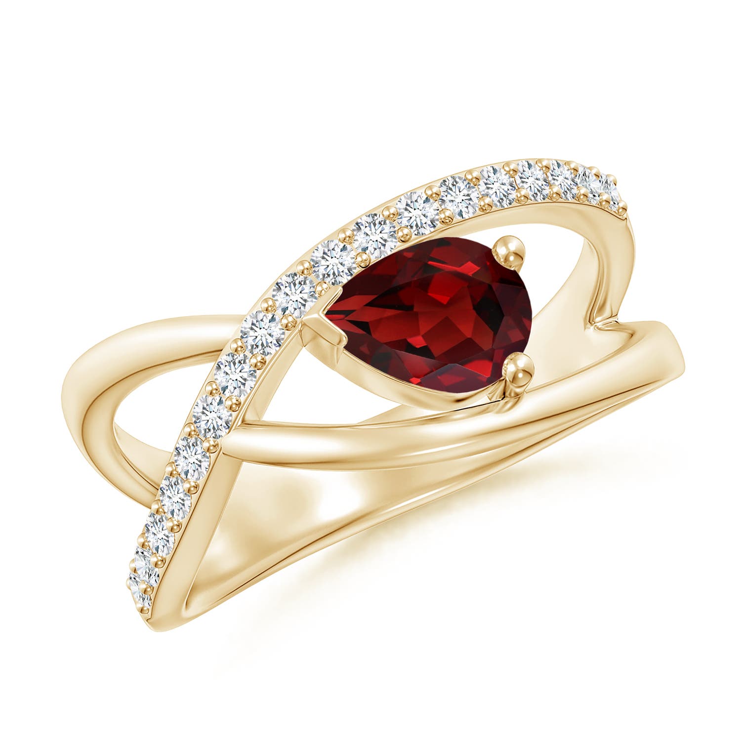 AAAA - Garnet / 1.07 CT / 14 KT Yellow Gold