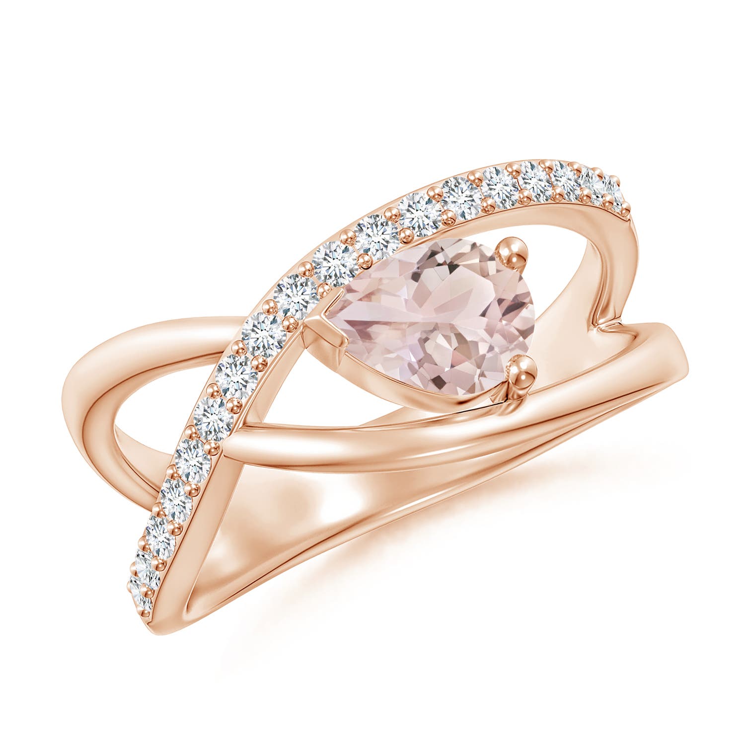 A - Morganite / 0.82 CT / 14 KT Rose Gold