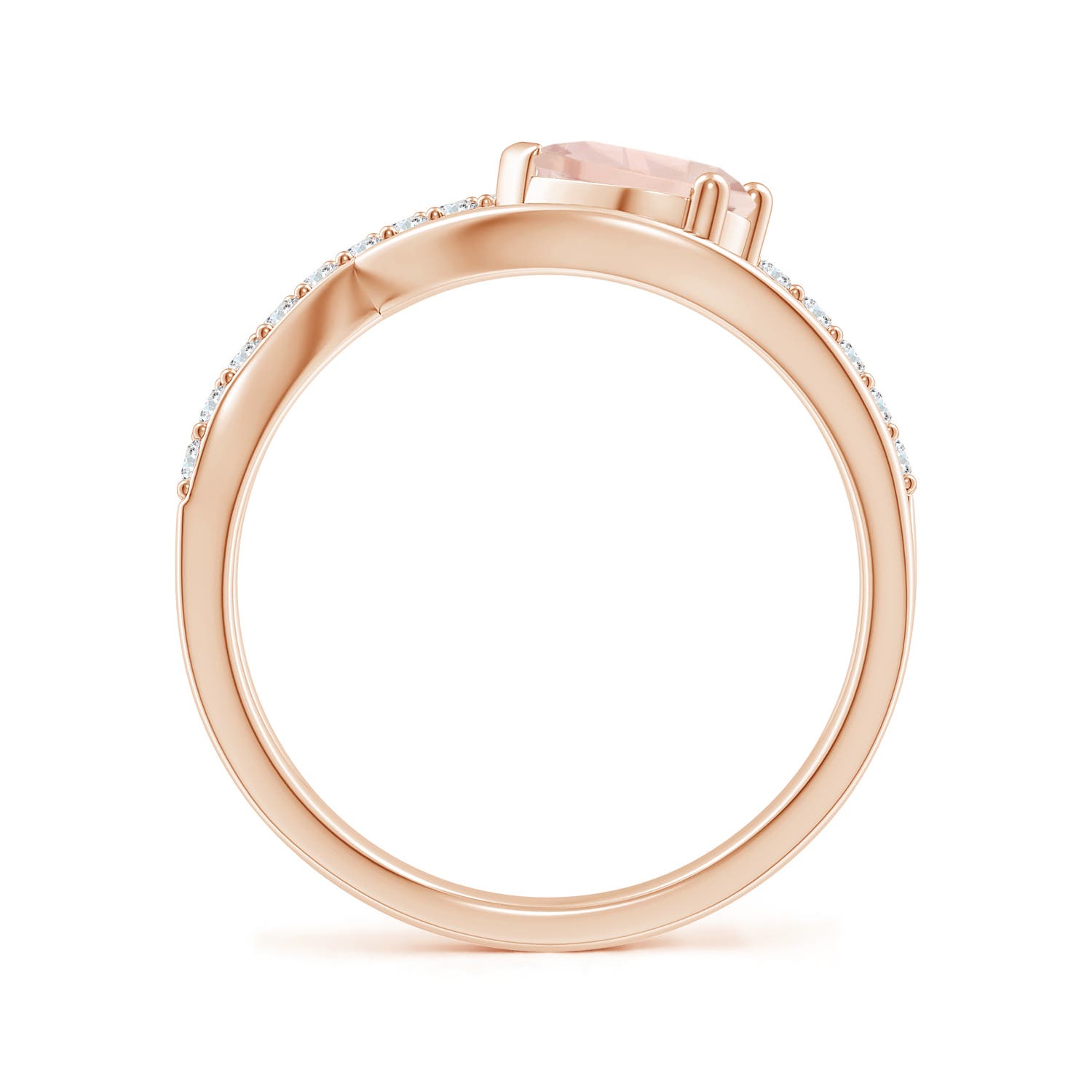 A - Morganite / 0.82 CT / 14 KT Rose Gold