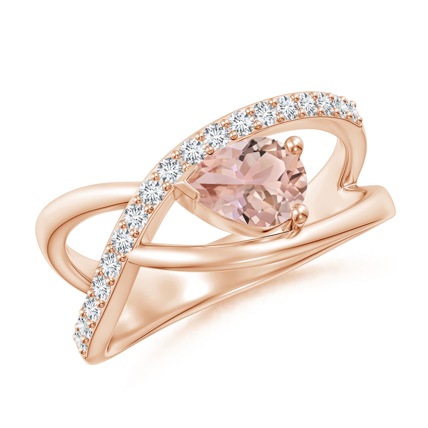 AAA - Morganite / 0.82 CT / 14 KT Rose Gold