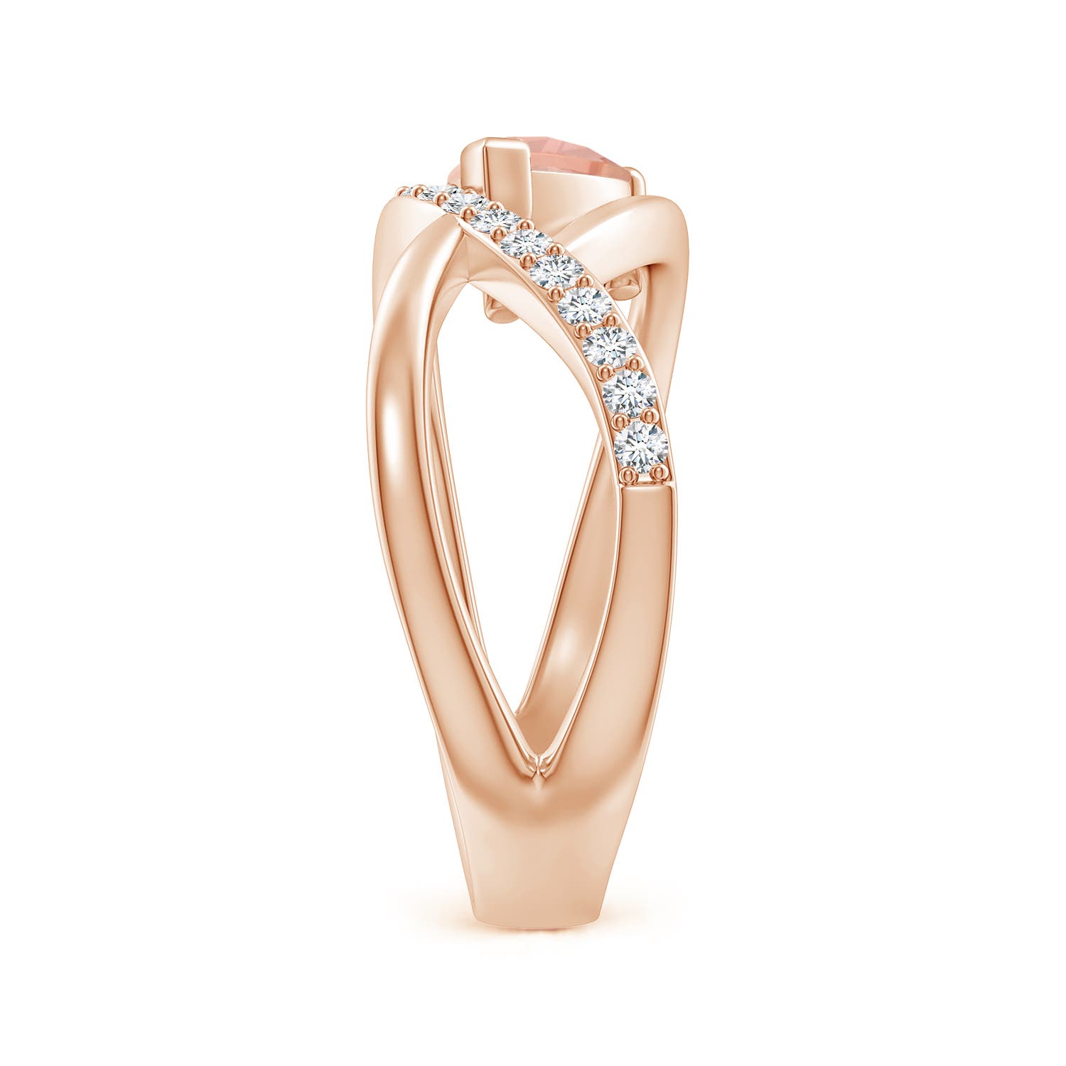 AAA - Morganite / 0.82 CT / 14 KT Rose Gold