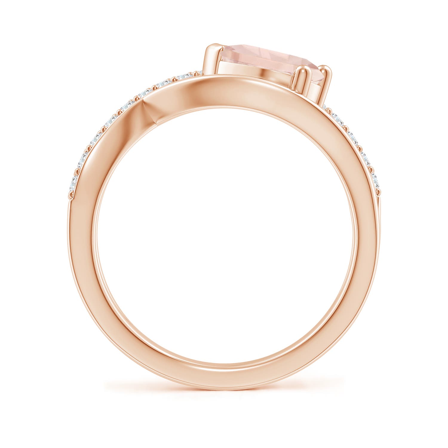 A - Morganite / 1.2 CT / 14 KT Rose Gold