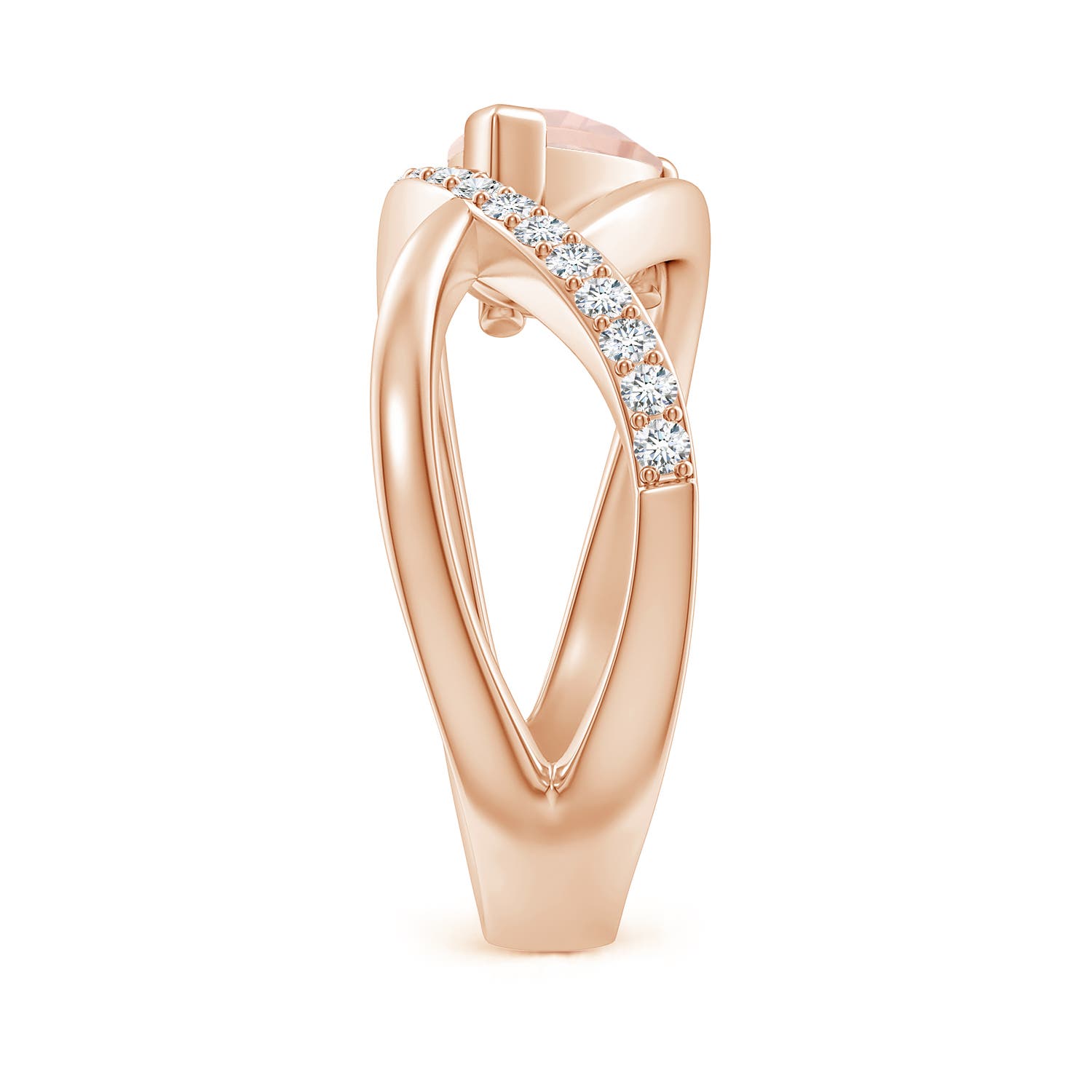 A - Morganite / 1.2 CT / 14 KT Rose Gold