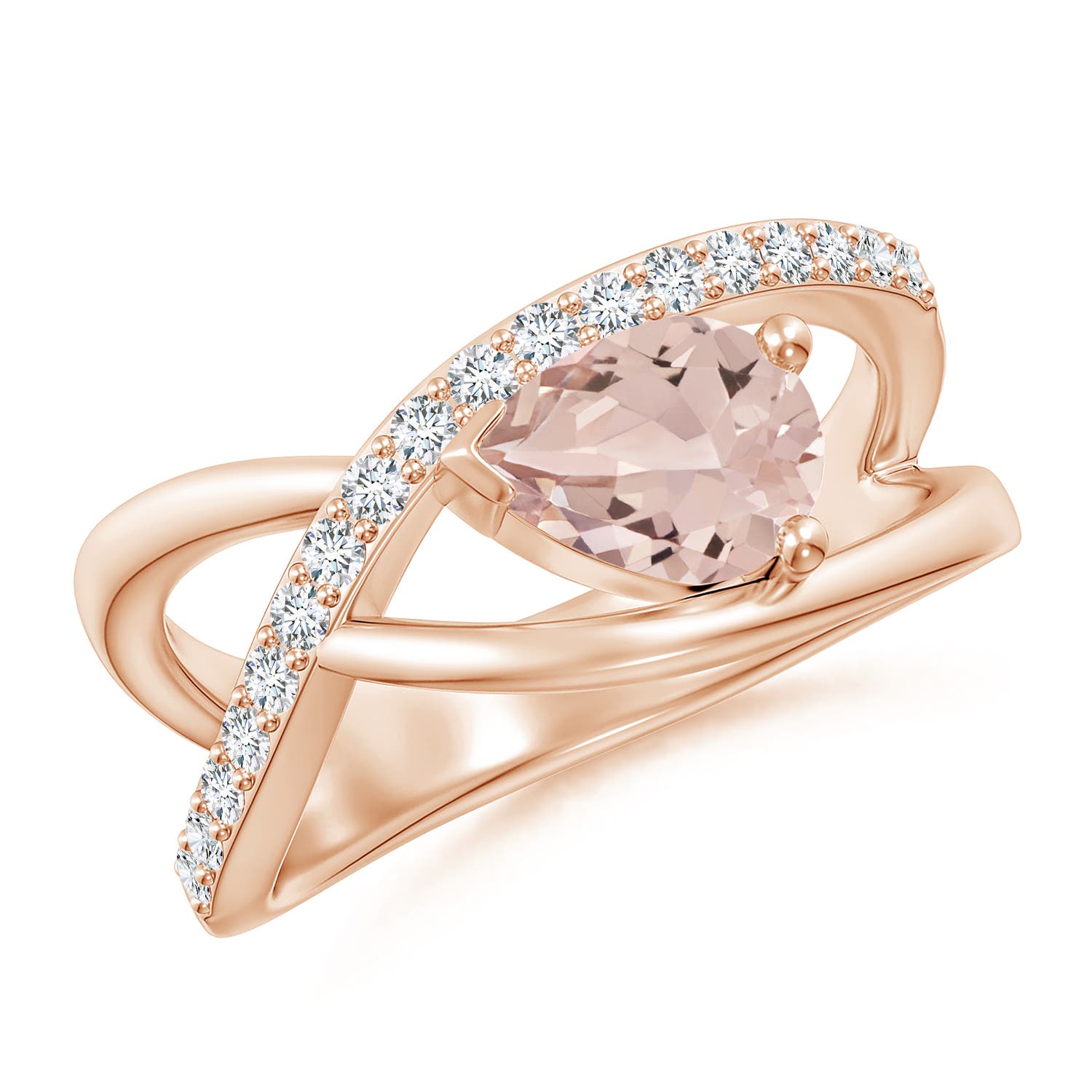 AA - Morganite / 1.2 CT / 14 KT Rose Gold