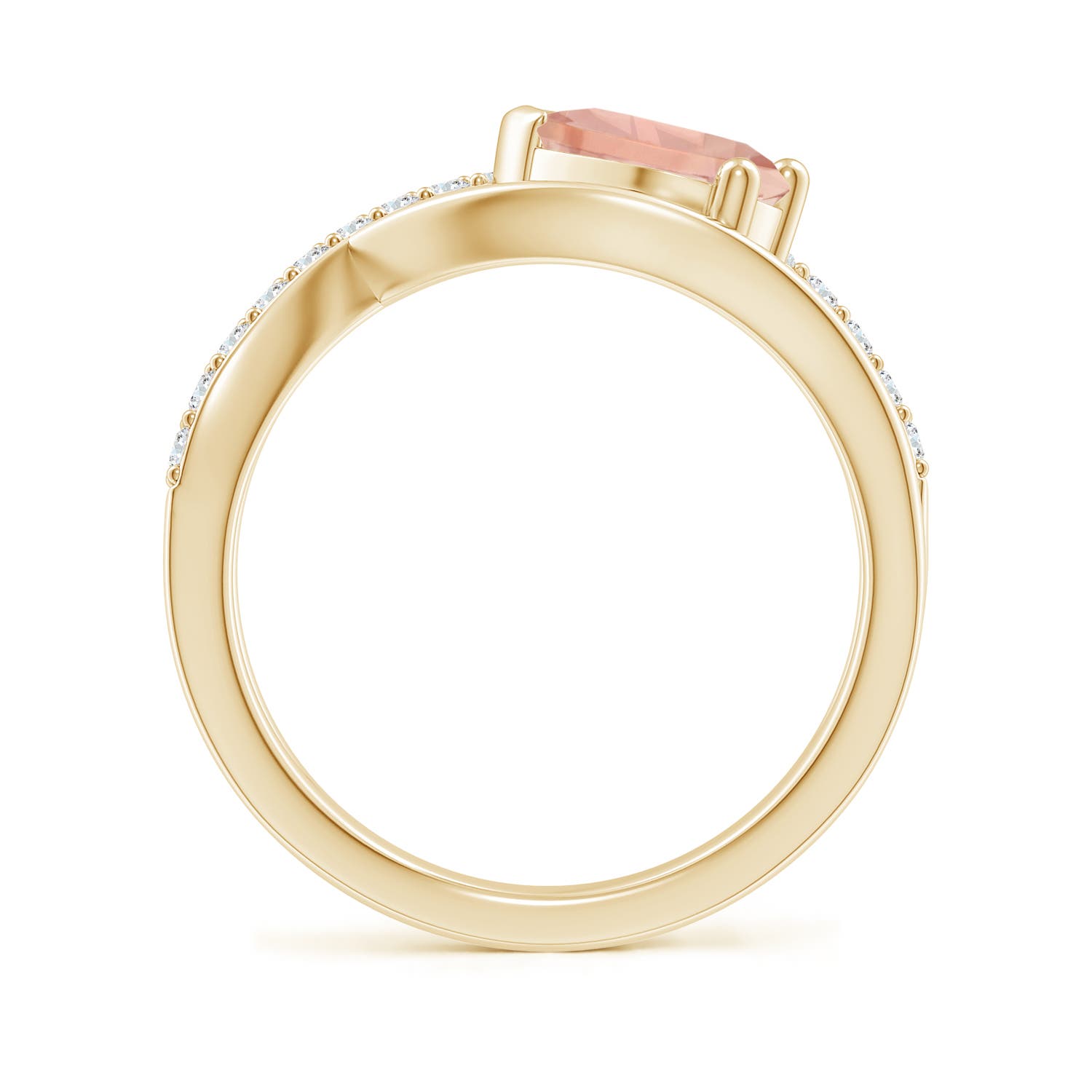 AAA - Morganite / 1.2 CT / 14 KT Yellow Gold