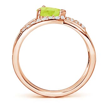 A - Peridot / 0.92 CT / 14 KT Rose Gold