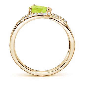 A - Peridot / 0.92 CT / 14 KT Yellow Gold