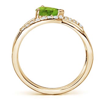 AAA - Peridot / 0.92 CT / 14 KT Yellow Gold