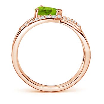 AAAA - Peridot / 0.92 CT / 14 KT Rose Gold