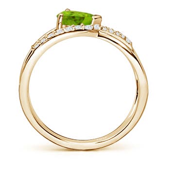 AAAA - Peridot / 0.92 CT / 14 KT Yellow Gold