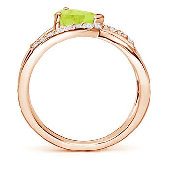 A - Peridot / 1.35 CT / 14 KT Rose Gold