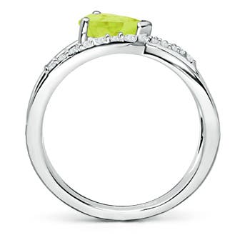 A - Peridot / 1.35 CT / 14 KT White Gold