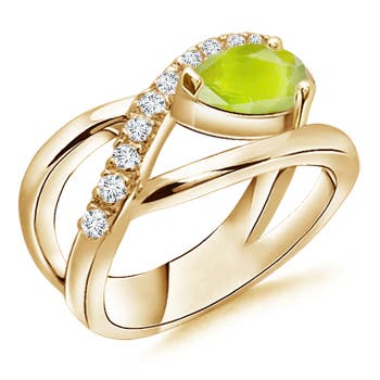 A - Peridot / 1.35 CT / 14 KT Yellow Gold