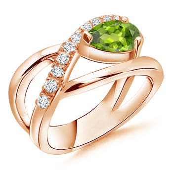 AAA - Peridot / 1.35 CT / 14 KT Rose Gold