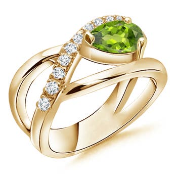 AAA - Peridot / 1.35 CT / 14 KT Yellow Gold