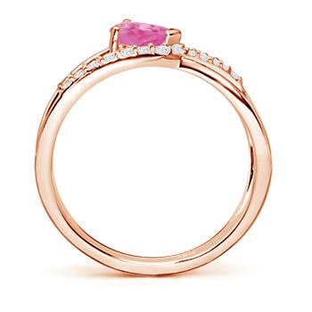 AA - Pink Sapphire / 0.67 CT / 14 KT Rose Gold