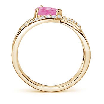 A - Pink Sapphire / 0.97 CT / 14 KT Yellow Gold