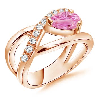 A - Pink Sapphire / 1.5 CT / 14 KT Rose Gold