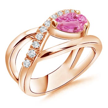 AA - Pink Sapphire / 1.5 CT / 14 KT Rose Gold