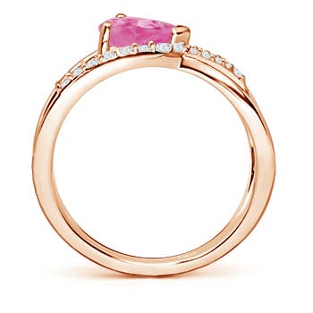 AA - Pink Sapphire / 1.5 CT / 14 KT Rose Gold