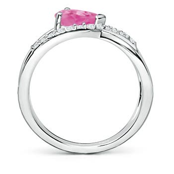 AA - Pink Sapphire / 1.5 CT / 14 KT White Gold