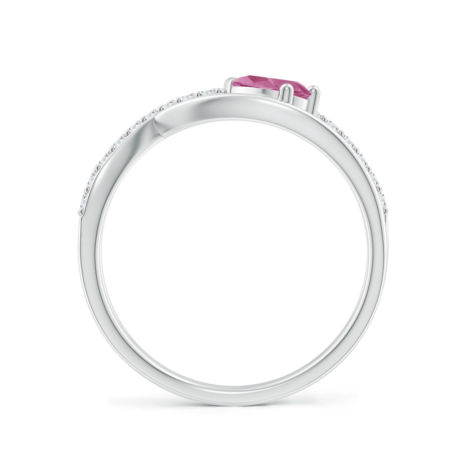 6x4mm AAA Criss Cross Pear Shaped Pink Tourmaline Ring with Diamond Accents in White Gold side 199