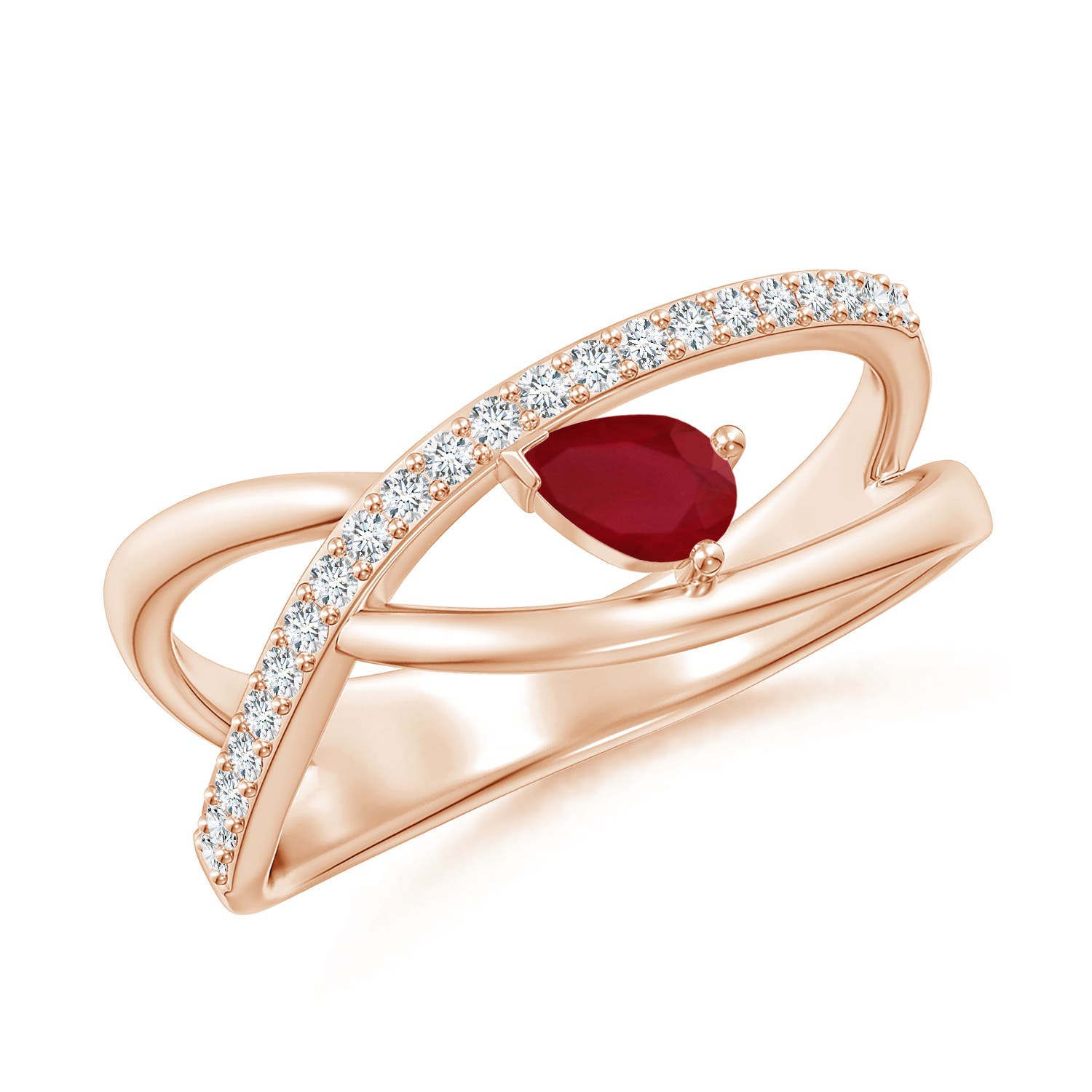 AA - Ruby / 0.41 CT / 14 KT Rose Gold