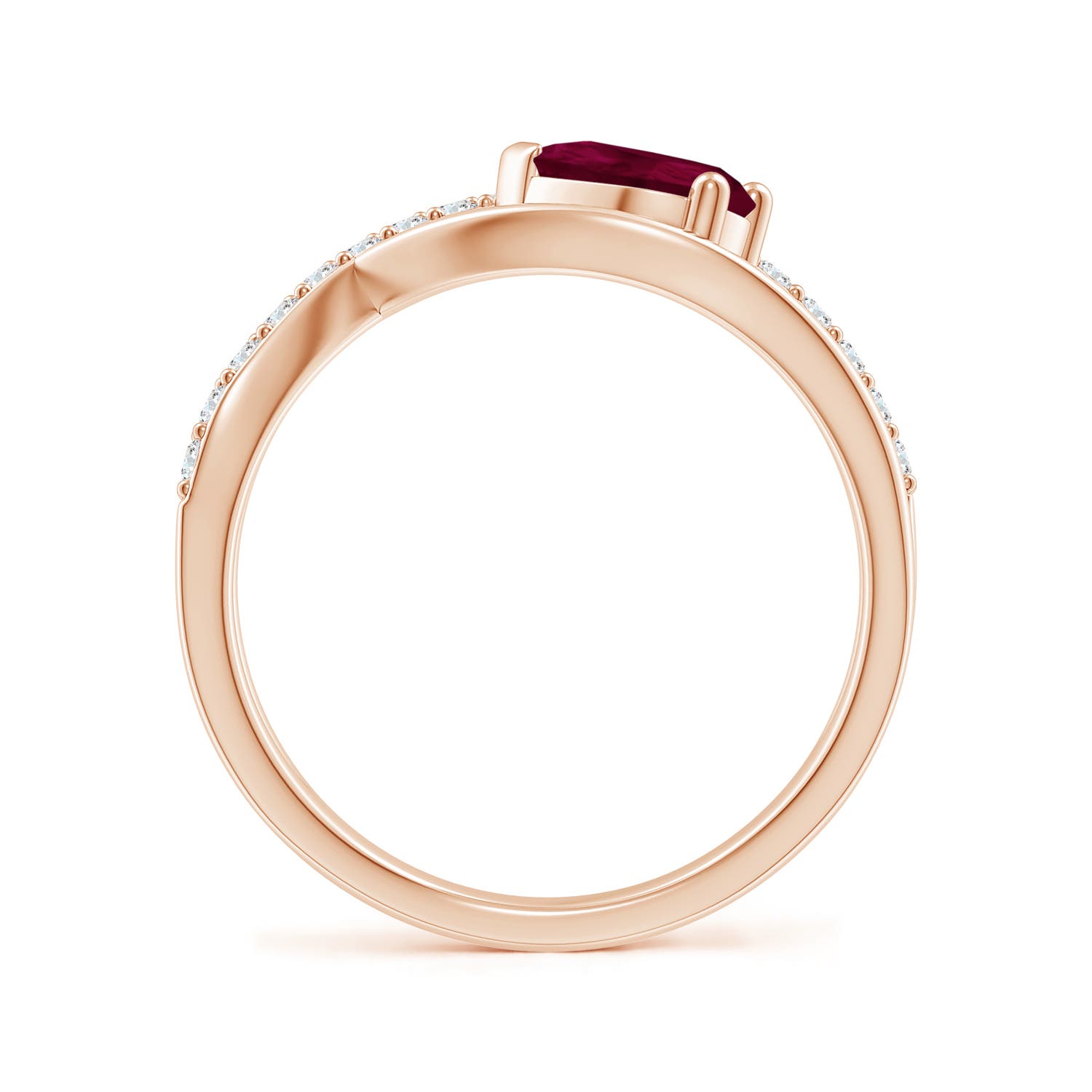 A - Ruby / 1.02 CT / 14 KT Rose Gold