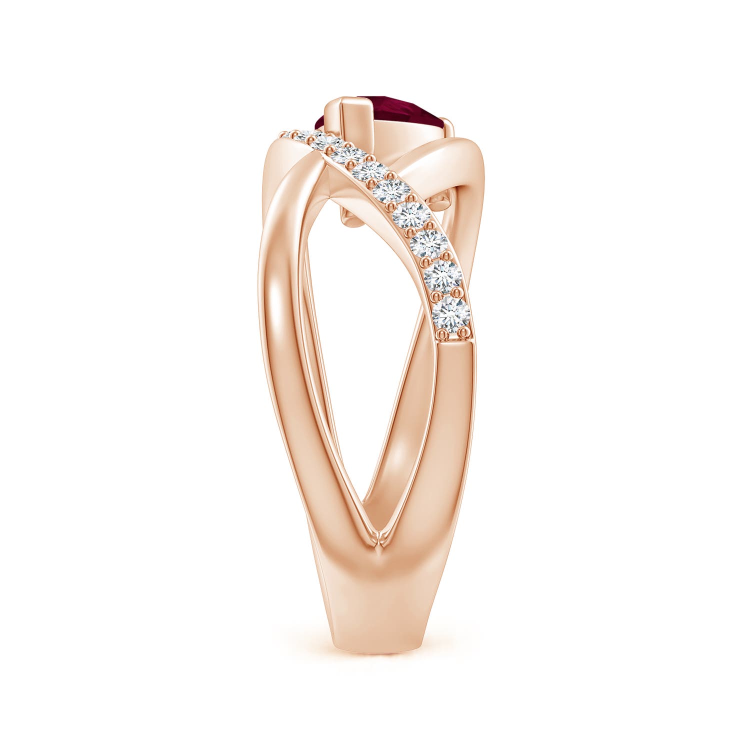 A - Ruby / 1.02 CT / 14 KT Rose Gold