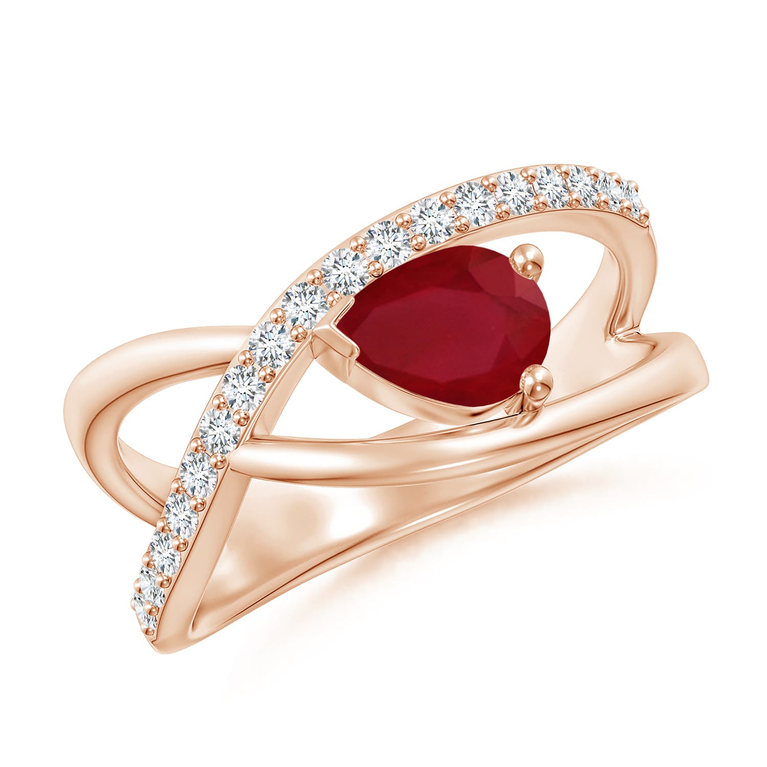 AA - Ruby / 1.02 CT / 14 KT Rose Gold