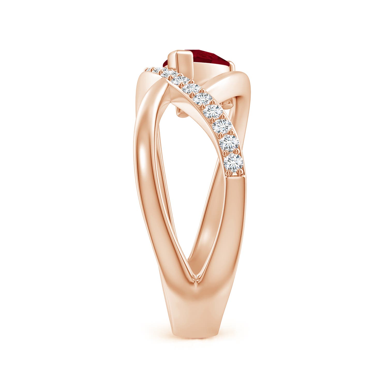 AA - Ruby / 1.02 CT / 14 KT Rose Gold