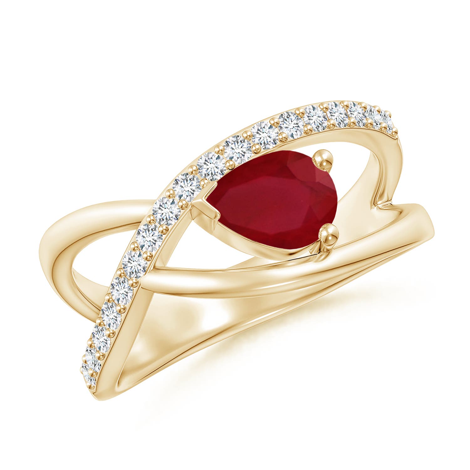 AA - Ruby / 1.02 CT / 14 KT Yellow Gold