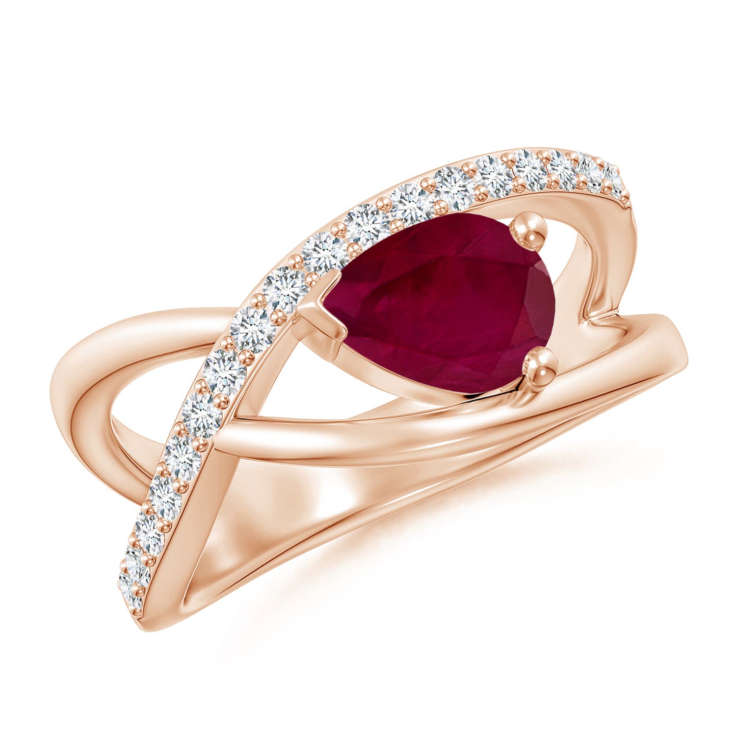 A - Ruby / 1.4 CT / 14 KT Rose Gold