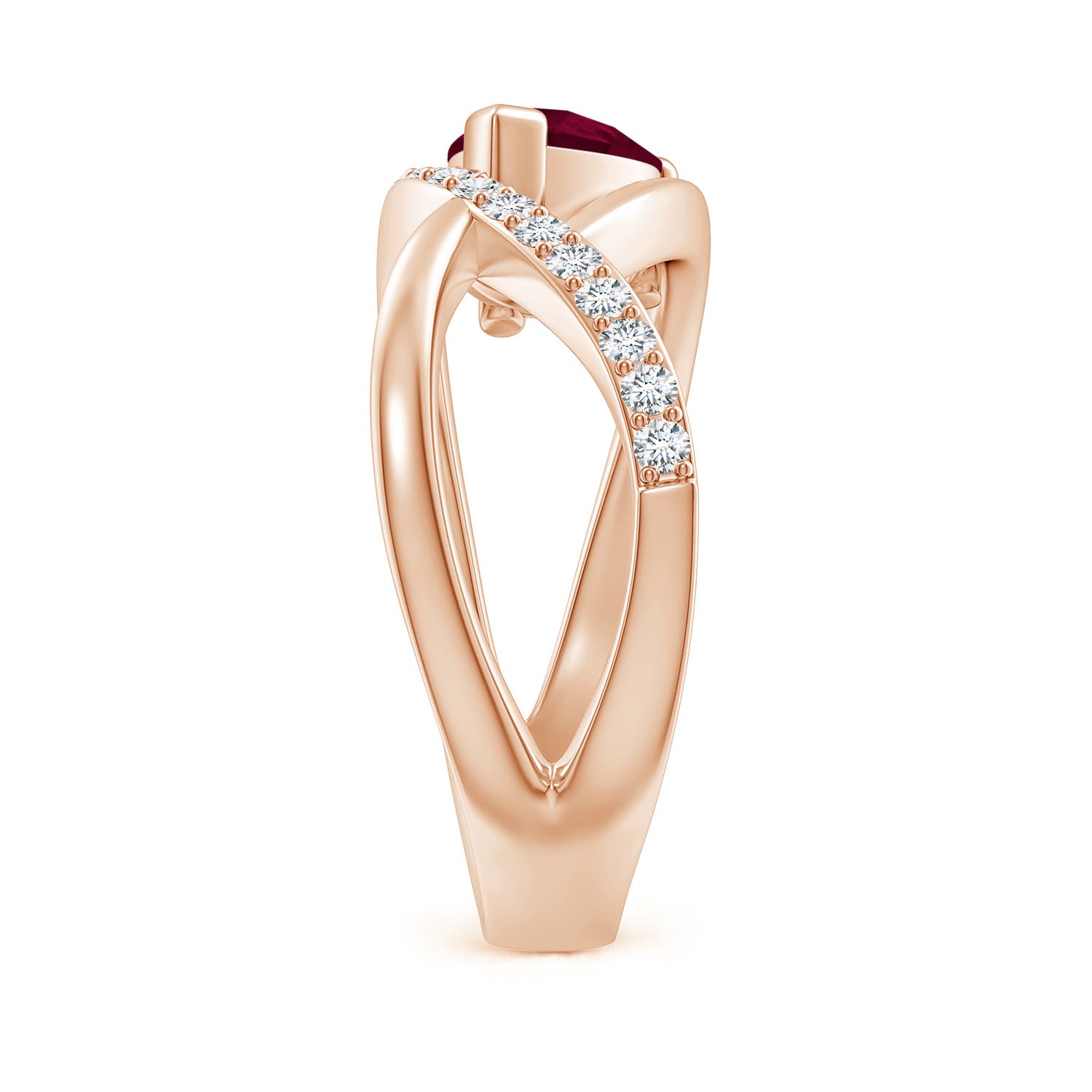 A - Ruby / 1.4 CT / 14 KT Rose Gold