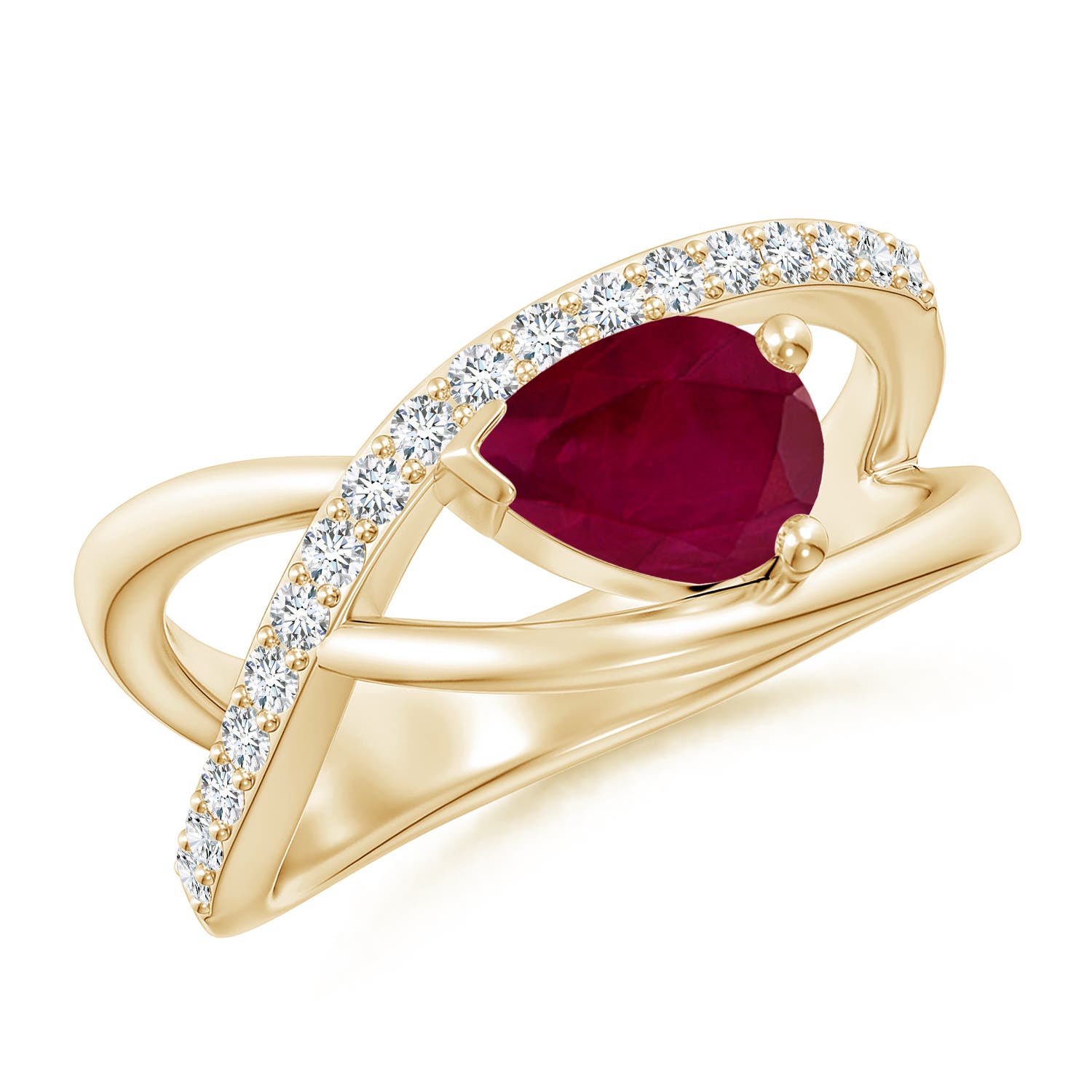 A - Ruby / 1.4 CT / 14 KT Yellow Gold