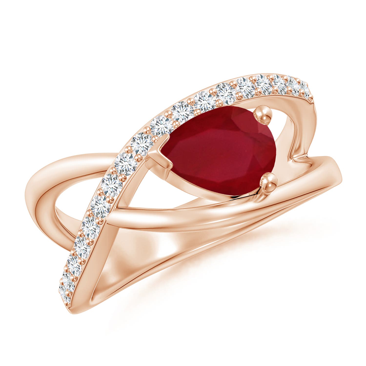 AA - Ruby / 1.4 CT / 14 KT Rose Gold