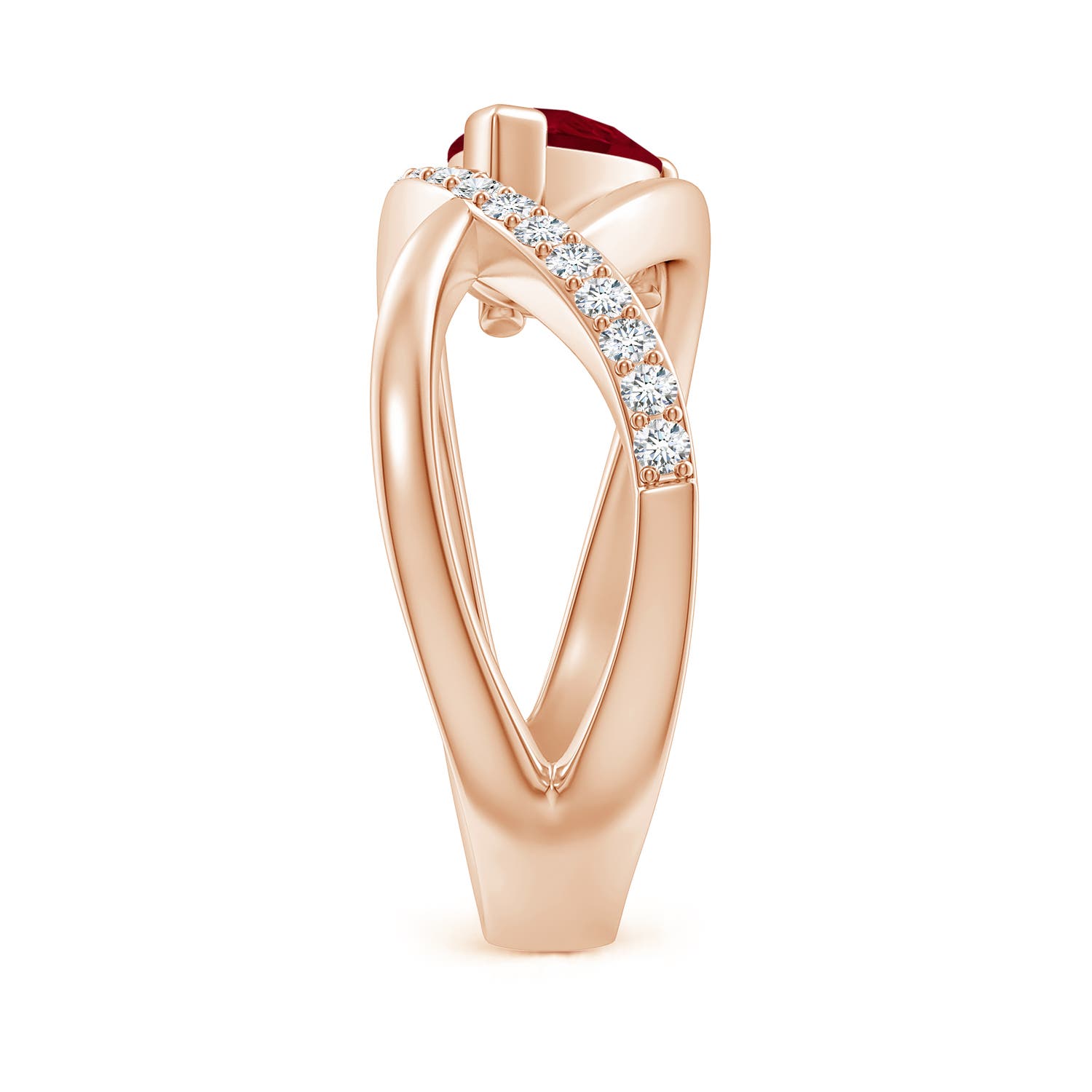 AA - Ruby / 1.4 CT / 14 KT Rose Gold