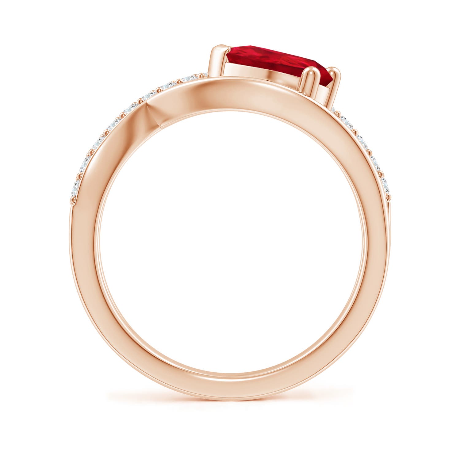 AAA - Ruby / 1.4 CT / 14 KT Rose Gold