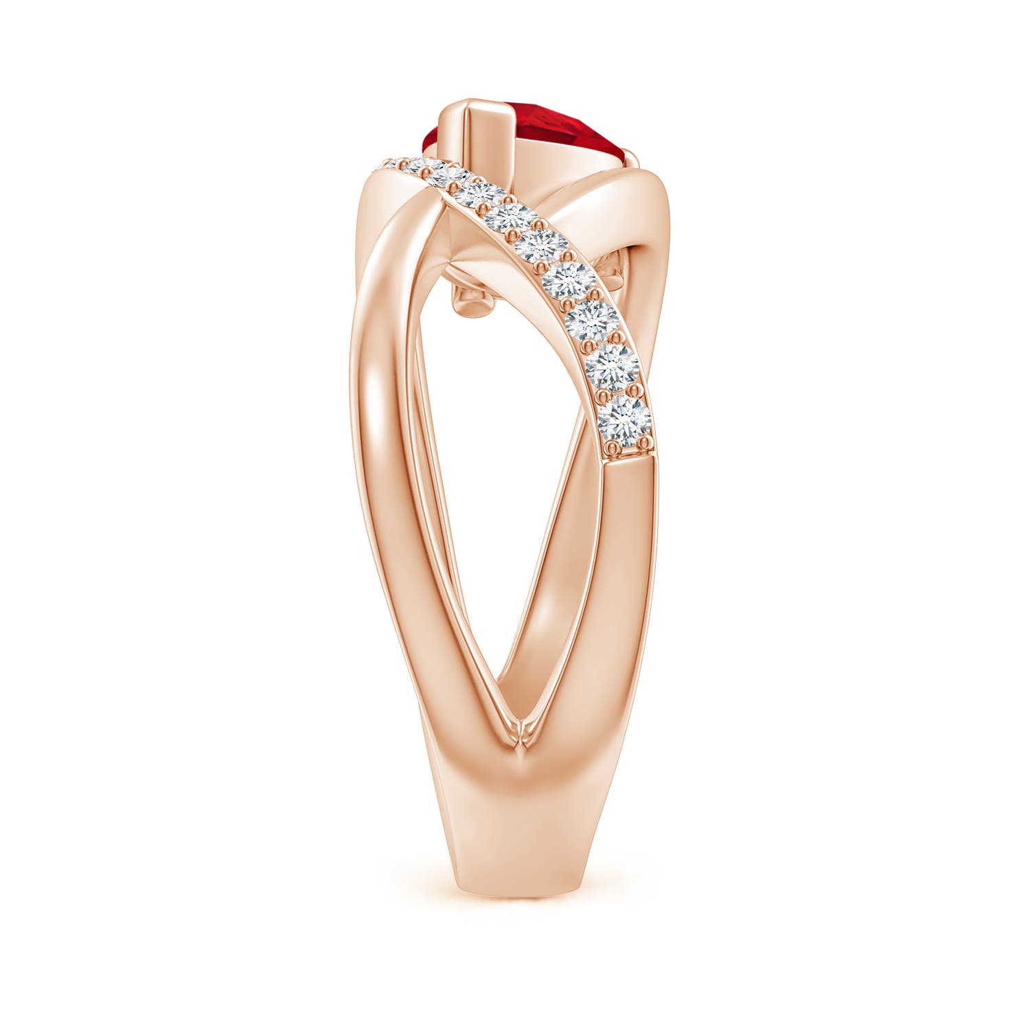 AAA - Ruby / 1.4 CT / 14 KT Rose Gold