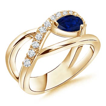 AA - Blue Sapphire / 0.62 CT / 14 KT Yellow Gold