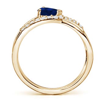 AA - Blue Sapphire / 0.62 CT / 14 KT Yellow Gold