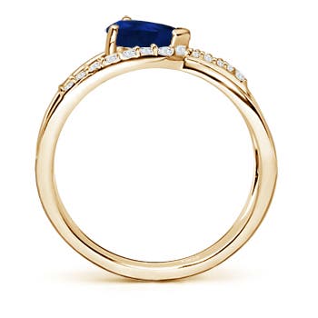 AA - Blue Sapphire / 0.97 CT / 14 KT Yellow Gold