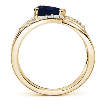 A - Blue Sapphire / 1.4 CT / 14 KT Yellow Gold