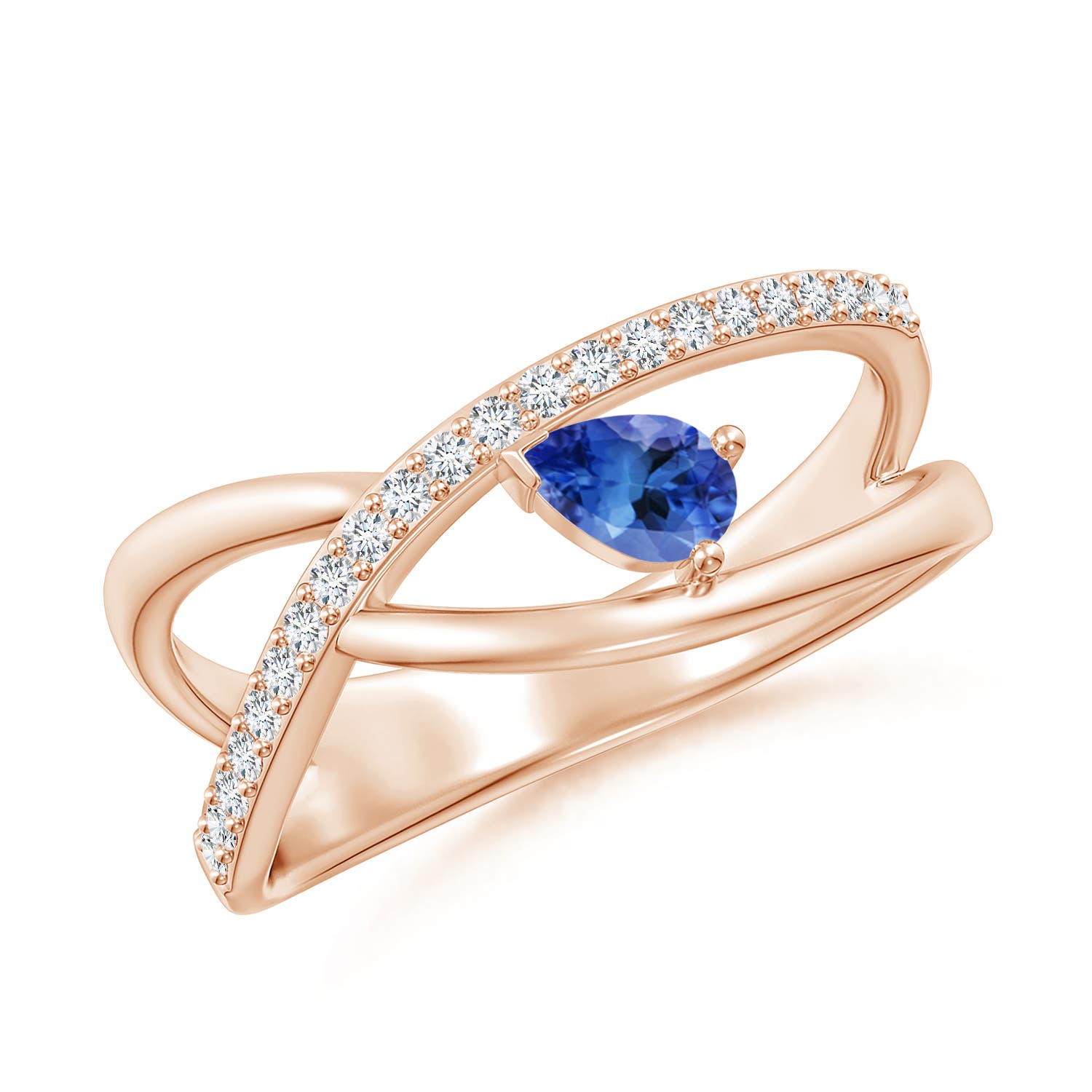 AA - Tanzanite / 0.38 CT / 14 KT Rose Gold