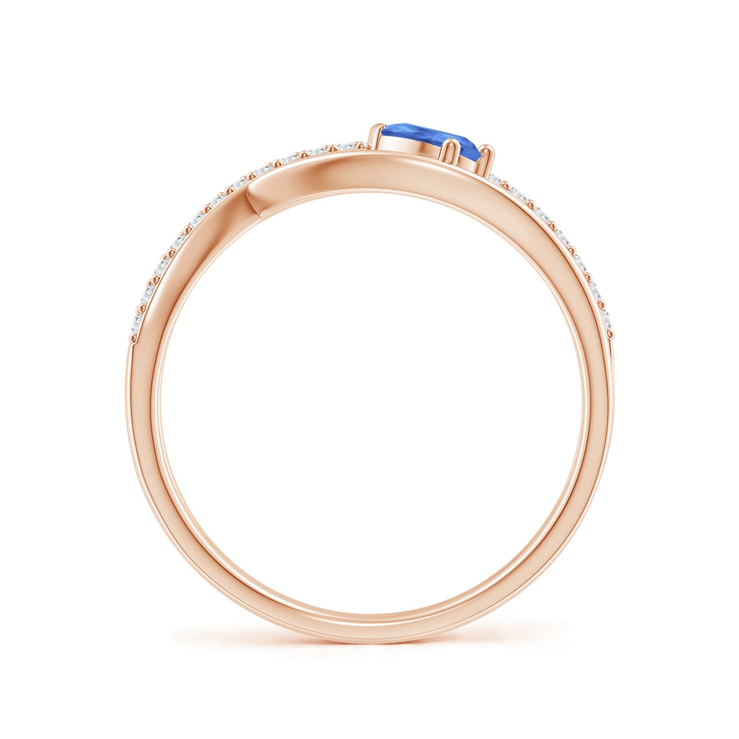 AA - Tanzanite / 0.38 CT / 14 KT Rose Gold