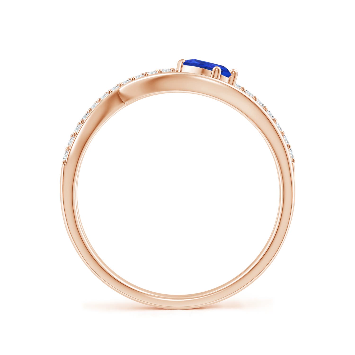 AAA - Tanzanite / 0.38 CT / 14 KT Rose Gold