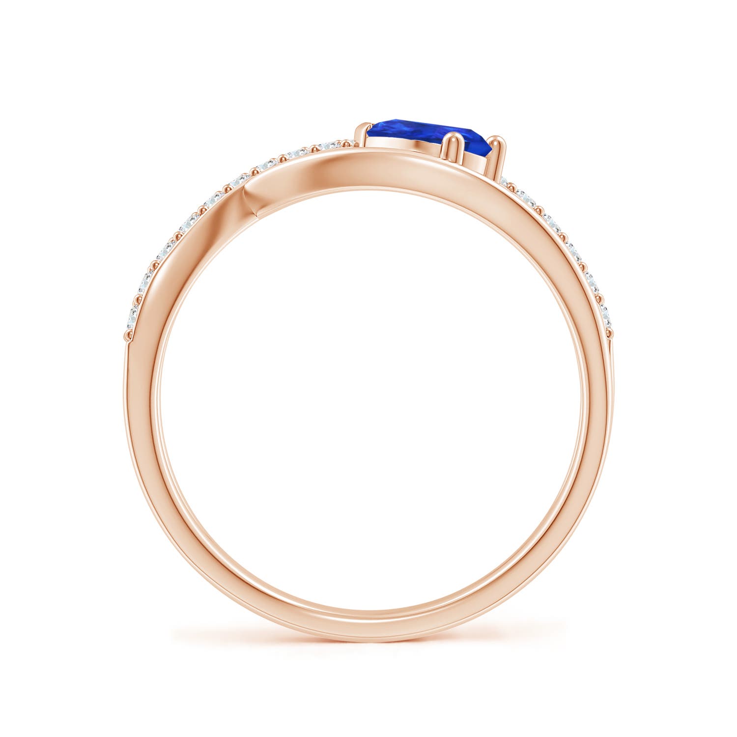 AAA - Tanzanite / 0.57 CT / 14 KT Rose Gold