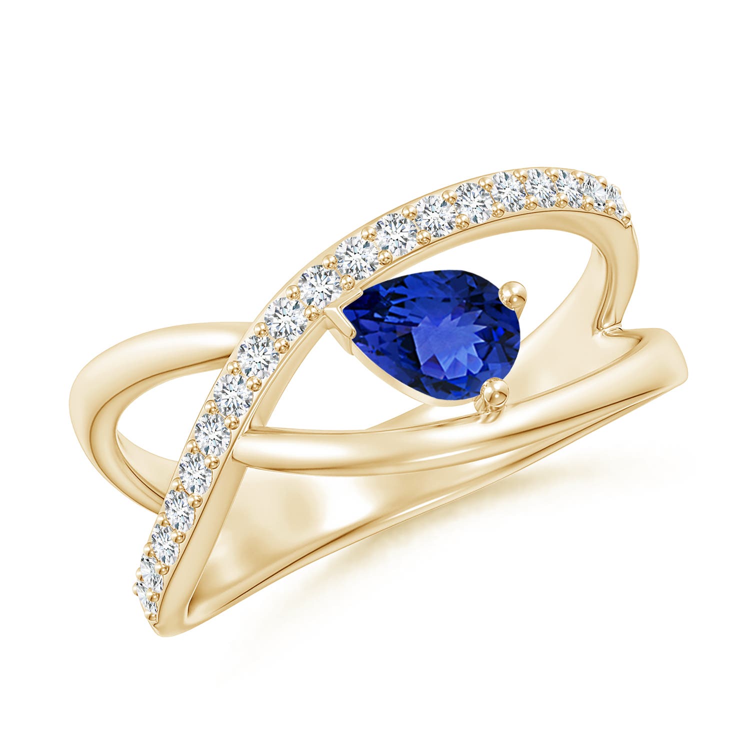 AAA - Tanzanite / 0.57 CT / 14 KT Yellow Gold