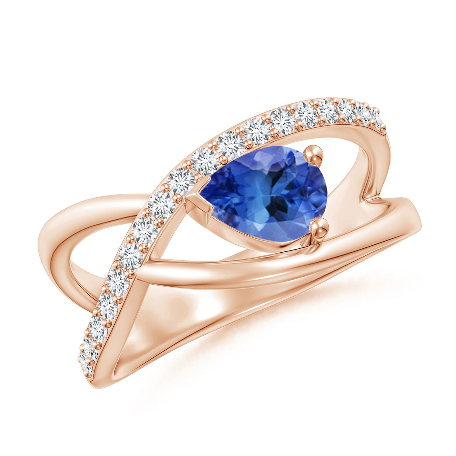 AA - Tanzanite / 0.87 CT / 14 KT Rose Gold